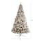 10ft. Pre-Lit Flocked West Virginia Fir Artificial Christmas Tree, Clear LED Lights
